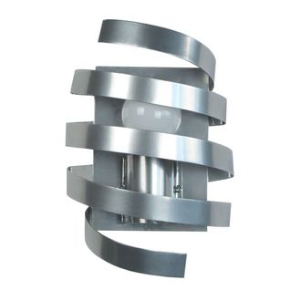 Tosel Aplique de pared metal Alt.95cm aluminio ;Pantalla: naranja