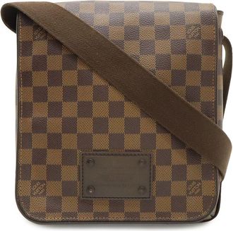 Louis Vuitton Brown Coated/Waterproof Canvas Brooklyn Pm (Authentic Pre-Loved)