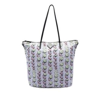 Prada Pre-owned Satchel - Dames - Vintage Shopper - Paars - ONE Size - Leer - Vintage