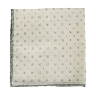 Eleventy Scarves, unisex, Beige, ONE SIZE, Floral Wool Cotton Pochette