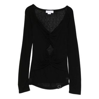 Stella McCartney Mujer, Camisetas, Negro, Talla: S