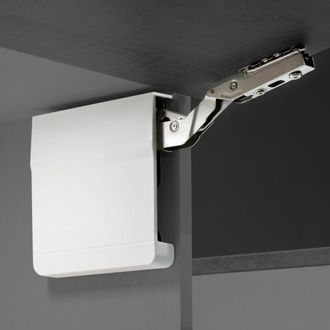 Emuca Emuca - Juego De Compases Para Puertas Elevables Agile, 3200 - 9000, Acero Y Pl&aacute;stico, Blanco