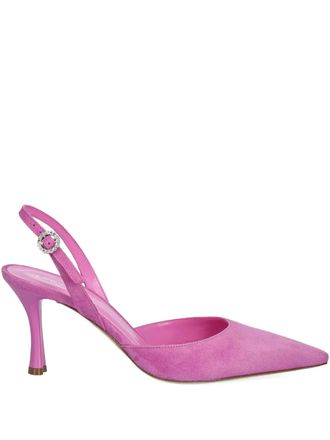 Baldinini Suède slingback pumps - Roze