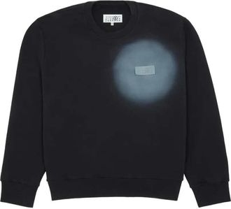 Maison Margiela Lang&auml;rmliges Sweatshirt mit Logo-Detail