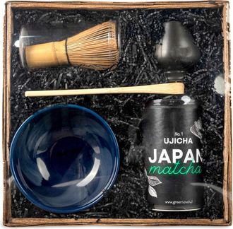 OEM Set De Matcha Japon&eacute;s Premium Ujicha N.&deg; 1 De 80 G: Taz&oacute;n, Batidor Y Accesorios