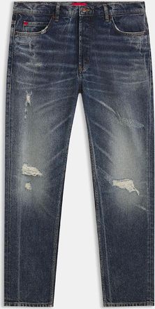 HUGO BOSS Mens 634 Tapered-Fit Jeans - Hugo 634 Tapered-Fit Jeans - Navy - Size: 36/34