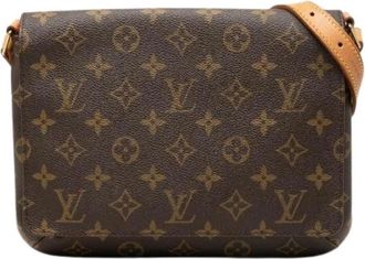 Louis Vuitton Pre-owned Musette Tango Monogram Schoudertas - Dames - Vintage Schoudertas - Bruin - ONE Size - Leer - Vintage
