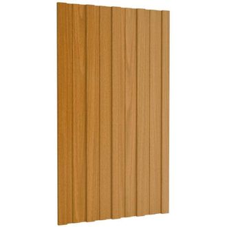 vidaXL vidaXL Pannello per tetto 36 pcs Naturale 80 x 45 cm Acciaio zincato