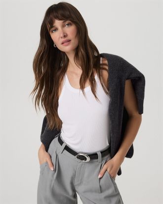 Vuori Clothing Cove Layering Tank Top | White | XS, Size Extra Small