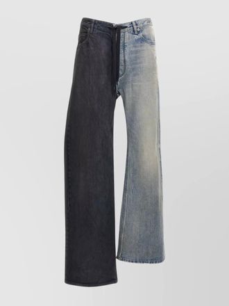 Balenciaga half and half denim