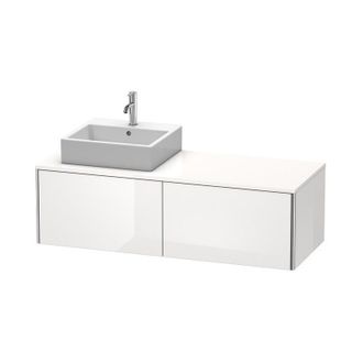 Duravit Mueble De Pared Duravit Xsquare 140.0 X 54.8 Cm, 2 Cajones Xs4903l, Color (frente/cuerpo): Albaricoque Perla Seda Laca Mate - Xs4903l2020