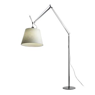 Artemide Tolomeo Mega Stehleuchte mit Dimmer, Pergamentschirm &Oslash; 42 cm, silber