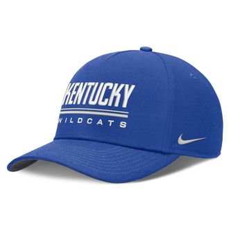 Nike Kentucky Sideline Practice Rise Nike Mens Dri-FIT College Adjustable Hat in Blue | NC064EVNKY-RKB