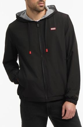 Hunter Baltico Reversible Water Repellent Jacket in Black/red at Nordstrom, Size Xx-Large