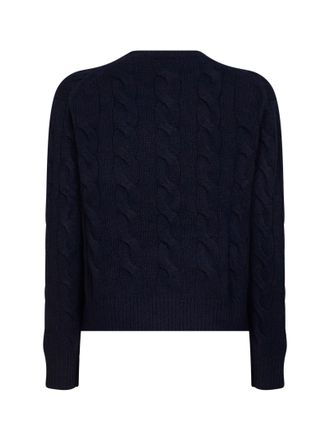 Polo Ralph Lauren Cable-Knit Wool & Cashmere Sweater - Navy