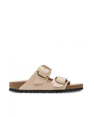 Birkenstock New Beige Arizona Big Buckle Shine Sandals