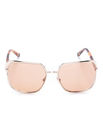 Tom Ford Eyewear Occhiali da sole oversize - Marrone