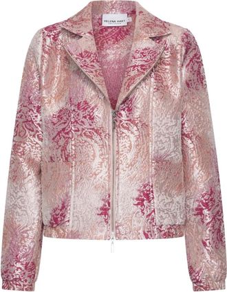 Hart by Helena Hart 7734 Zipper Bomba - Dames - Bomber jackets - Roze - S - Polyester - Jassen