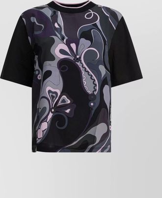 Pucci cotton and silk printed t-shirt