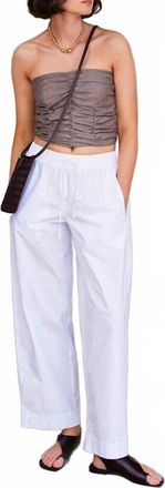 Yerse Draped Camisole Top In Taupe