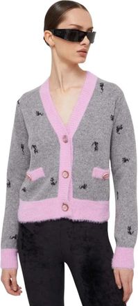 GCDS Cardigans - Dames - Vesten - Grijs - M - Truien & Vesten