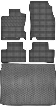 OEM Juego De Alfombrillas De Goma Para Coche Y Alfombrilla Para Maletero Para Renault Kadjar Suv (2015-2022)