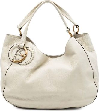 Gucci Pre-owned Gucci Medium Pebbled Calfskin Twill Tote Ladies 4SRV3W0DB3XPPG32