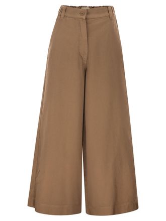 Max Mara Weekend Maxmara Wkdariete pantalones de dril de algod&oacute;n