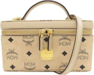 MCM Pre-owned Mini Bags, female, Beige, Size: ONE SIZE Pre-owned Mini Handbag