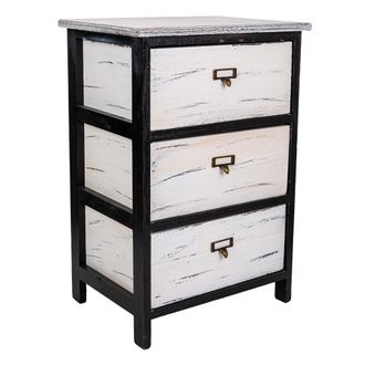 Wanderlust Deco Wanderlust Deco - Caj&oacute;nera De Madera Negra 40x29x58