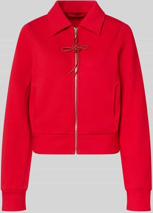 Max & Co. Slim Fit Sweatjacke aus reiner Baumwolle Modell EROICO in Rot, Gr&ouml;&szlig;e XL