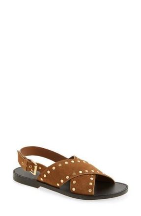 Madewell The Tuley Crossover Sandal in Dried Acorn at Nordstrom Rack, Size 10.5