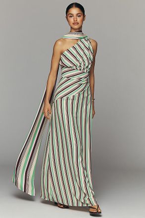 Baobab Ariel One-Shoulder Maxi Dress