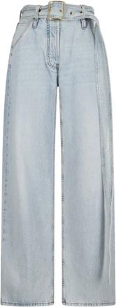 Darkpark Dalila Jeans met Riem - Dames - Loose Fit Jeans - Blauw - W28 - Jeans