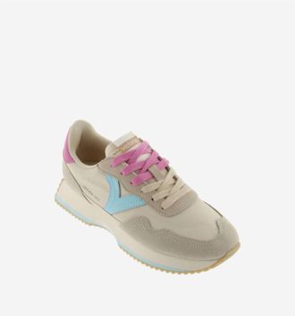 Victoria Womens Basket Wedge Shoe In Beige