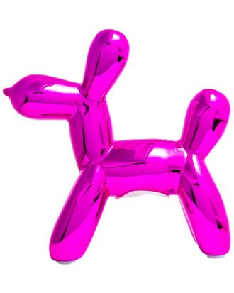 Interior Illusions Plus Hot Pink Mini Balloon Dog Bank 7.5 Tall