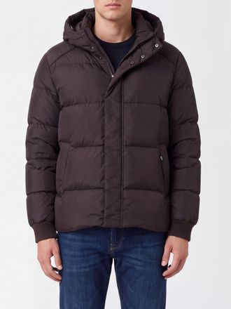 Add Piumino corto in nylon trapuntato con cappuccio imbottito e chiusura a scomparsa