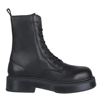 Vic Mati&eacute; Schoenen, Dames, Zwart, 39 EU, Leer, Lace-up Boots