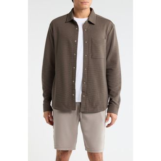 Zella Cascade Ottoman Shirt Jacket in Olive Tuscan at Nordstrom Rack, Size Xx-Large