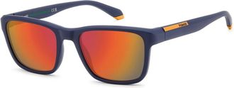 Polaroid PLD 2174/S Polarized FLL/OZ Mens Sunglasses Blue Size 54