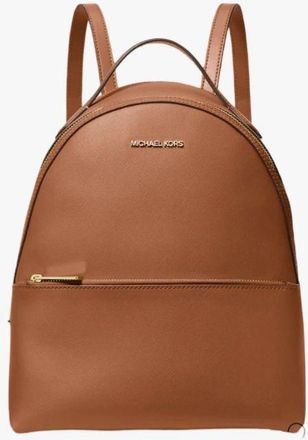 Michael Kors Brown Leather Womens Backpack
