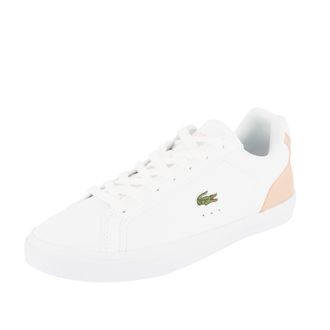 Lacoste Womens 45CFA0048 Vulcanized Sneakers, WHT/LT PNK, 6 UK