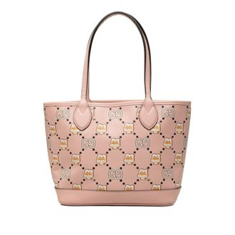 Gucci Pink Leather Tote Bag (Pre-Owned)