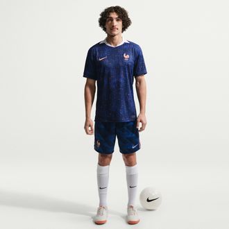 Nike FFF 2026 Stadium Home Nike Mens Dri-FIT Soccer Replica Shorts in Blue | IB4847-480