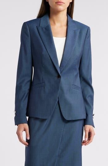 Valentino Garavani Navy Double-Breasted Jacket Toile