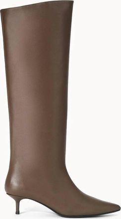 Staud Womens Sebastian Kitten Heel Boot In Truffle