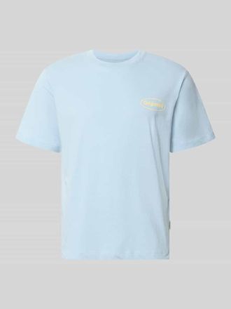 Jack & Jones T-Shirt mit Logo-Print Modell RIVIERA VINTAGE POSTER in Hellblau, Gr&ouml;&szlig;e XXL