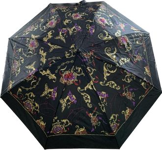 Generic Telescopic Patterned Umbrella (Black)