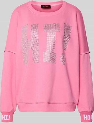 Miss Goodlife Sweatshirt mit Label-Detail in Rosa, Gr&ouml;&szlig;e XL