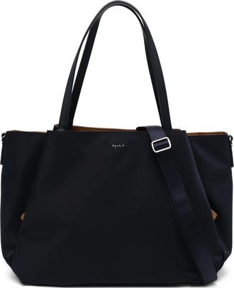 agnès b. 2-way tote bag - women - Nylon - One Size - Blue